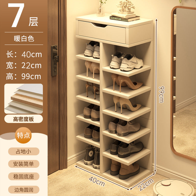Shoe rack home door multi-layer strong and good-looking small narrow rack rental simple indoor shoe storage rack storage shoe cabinet