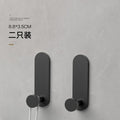 Gun gray punch-free hook, strong adhesive bathroom wall bathroom towel load-bearing adhesive hook, entrance door back hook