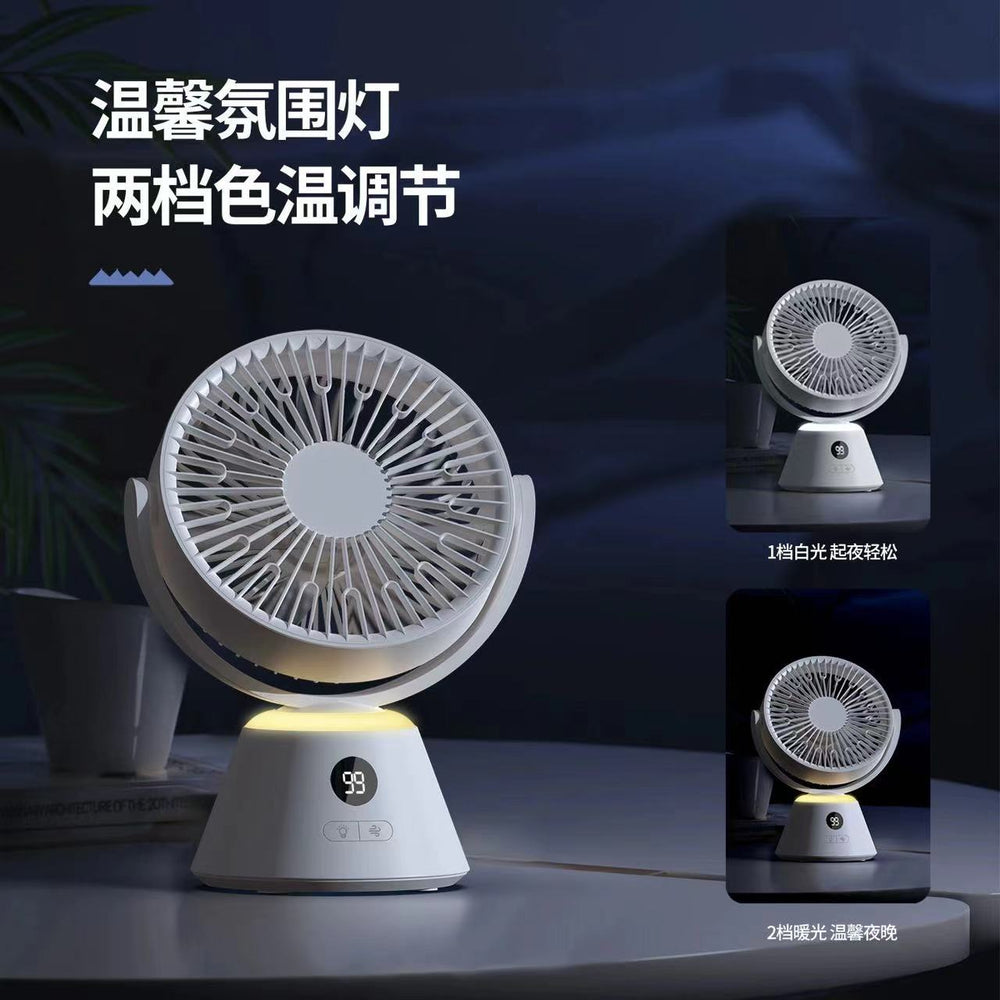 2024 high-speed turbine fan, high-power usb rechargeable desktop air circulator fan, large air volume, bestselling dual-use model