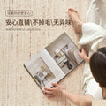 Carpet living room new cream wabi-sabi style no-wash and wipeable solid wood solid color floor mat large area full bedroom carpet
