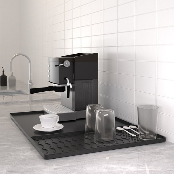 popular coffee machine silicone pad bar drain pad split silicone tray protective pad dining table insulation pad