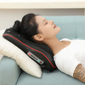 Lumbar massager backrest cushion electric heating pillow for back, cervical spine, neck, and shoulder massage - home use lumbar support