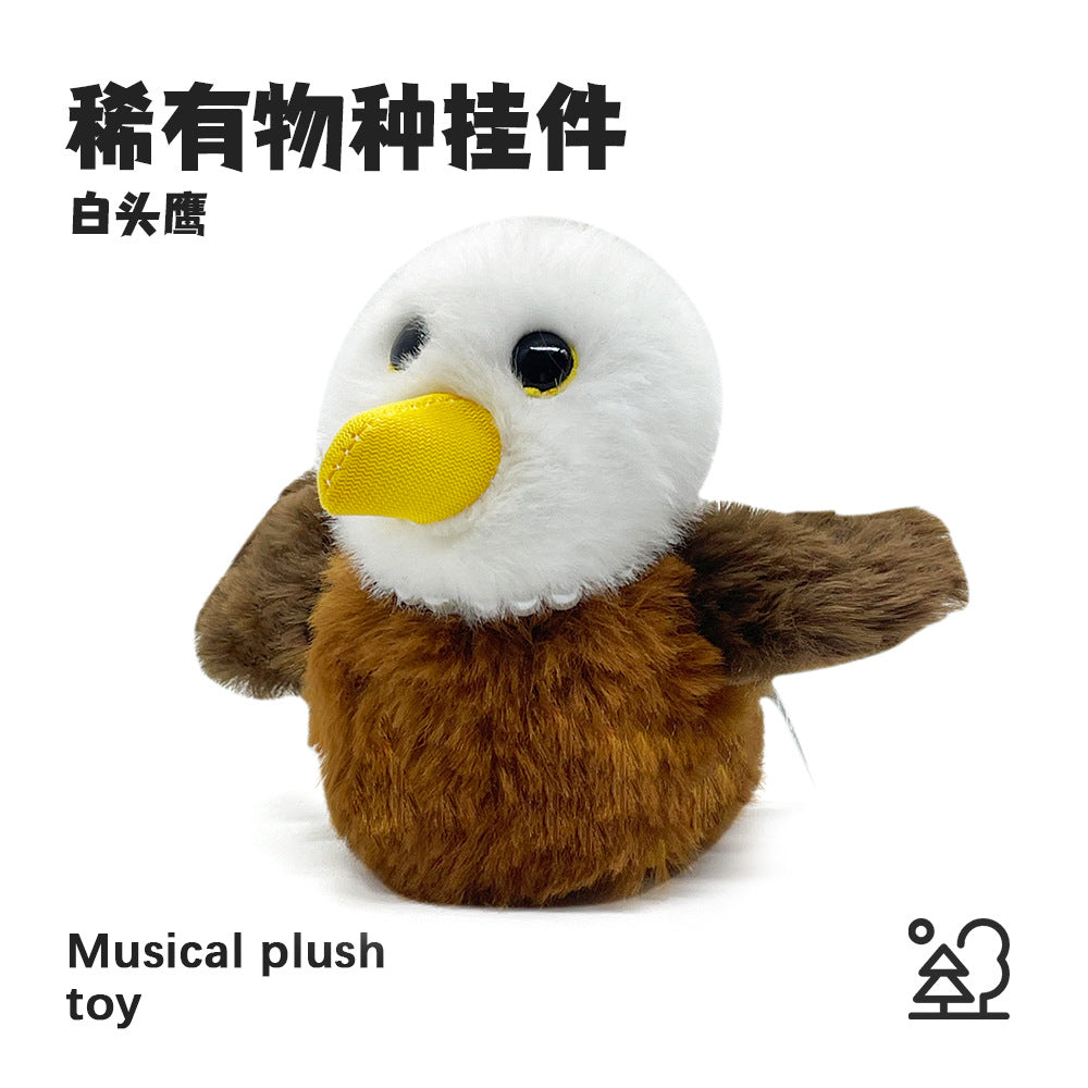 Bird series sparrow cockatiel nest singing recording waving wings bird stuffed doll pendant chick soft cute