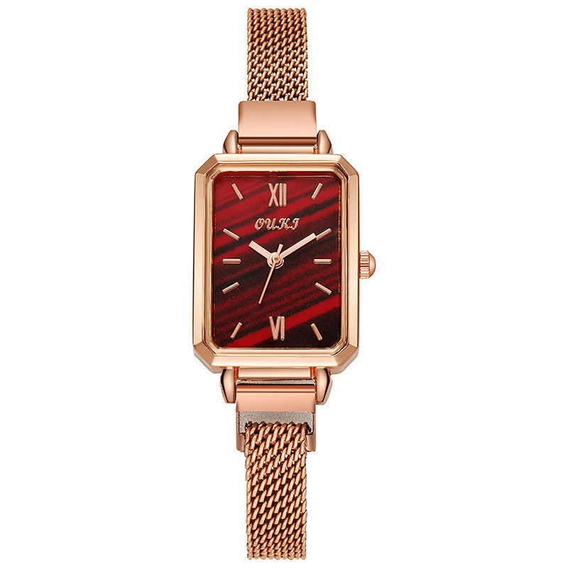 Live broadcast popular douyin sales retro elegant women's watch wholesale watch women's small square watch women's watch small green