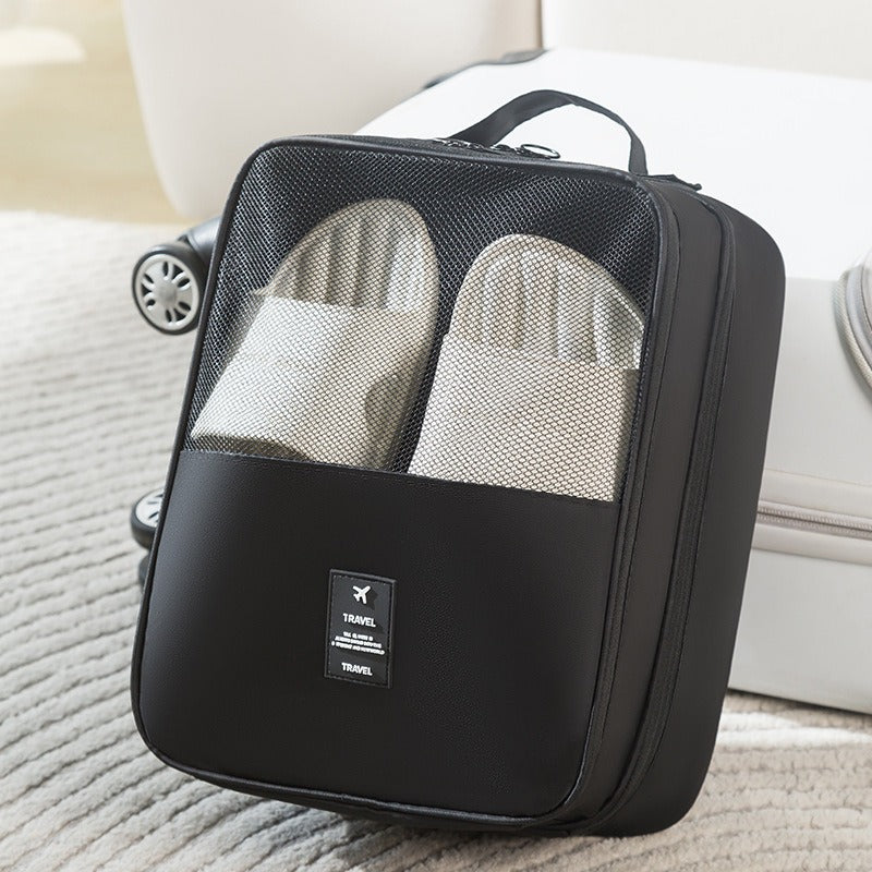 Shoe storage bag, business trip travel, portable suitcase, breathable shoe bag, shoe cover, storage box, dust bag, double-layer storage.
