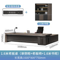 1.6m boss table + 1.6m bookcase (four doors) + boss chair