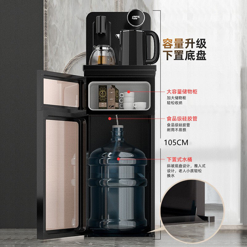 Tea bar machine for home fully automatic water supply voice remote control intelligent instant heating drinking water vertical water kettle bottom water bucket