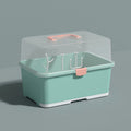 Baby bottle storage box drain rack portable large baby tableware storage box bottle box with cover dustproof