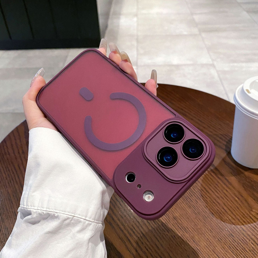 Suitable for iphone17 love horse orange mobile phone case 15 ya shield skin-feeling frosted magnetic suction apple 16 lens film protective cover
