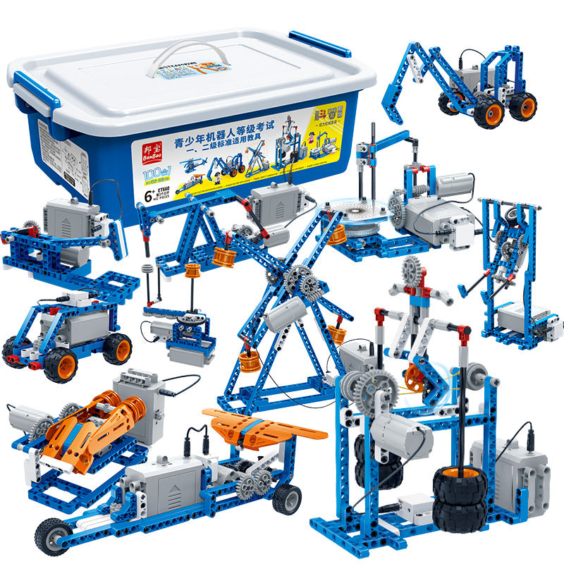 Programmable robot remote control electric building block 9686 set mechanical group gear assembly toy boy 6-8-10