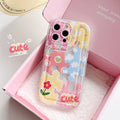 Suitable for apple 15pro track colorful puzzle mobile phone case iphone11/12 all-inclusive anti-fall tpu protective case