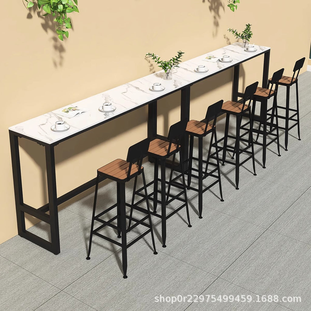 Camping style bar clear bar booth sofa dining bar pub cafe leisure book bar dessert milk tea table and chair combination