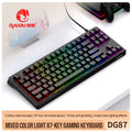 Leikui dg87 wired keyboard: stylish mechanical feel, rgb backlit, profiled keycaps – perfect for office and gaming