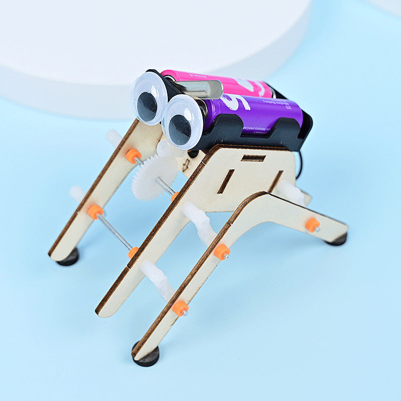 Spider bionic robot puzzle technology small production children's science and technology festival science small experiment homework material package new