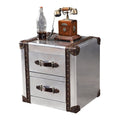 American retro distressed loft mix and match coffee table industrial style metal corner table space aluminum movablefoldable bedside table