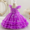 Children's birthday mesh skirt vest first birthday kids princess dress children's clothing baby wholesale dress dress summer style flower girl