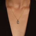 Amazon black square sun pendant stainless steel epoxy round disc tassel multi-layer necklace - unique fashion jewelry