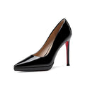 Black with red sole, 8cm heel