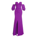 African women's corset bodycon floor-length sexy party dress evening gown - cross-border supply * includes clear straps