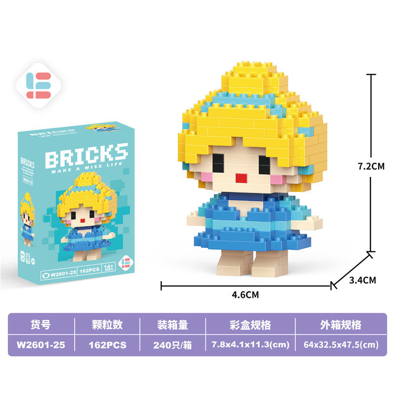 Trendy chinese mahjong diamond micro-particle children's educational building blocks - complete set, birthday gift, wholesale for street vendors