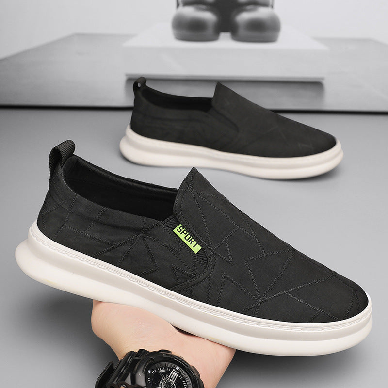 Canvas shoes men's summer breathable casualflats sneakers easiest for match work shoes slip-on lazy old beijing cloth shoes