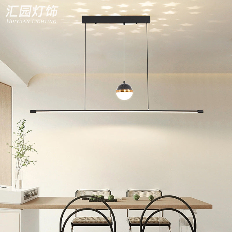 Modern minimalist design geometric wave lighting household chandelier dining room bedroom chandelier planet chandelier bar light