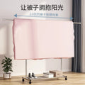 Clothes drying rack floor-standing thickened telescopic for home indoor and outdoor storage rack balcony single and double pole clothes hanger