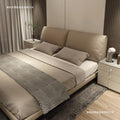 Ear bed accessible luxury modern first layer cowhide casualdouble 1.8 master bedroom normcore soft package wedding bed 2m