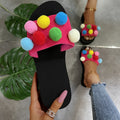 Amazon aliexpress plus size fashion women's sandals women's summer outwear plus size candy color one-line sandals wholesale