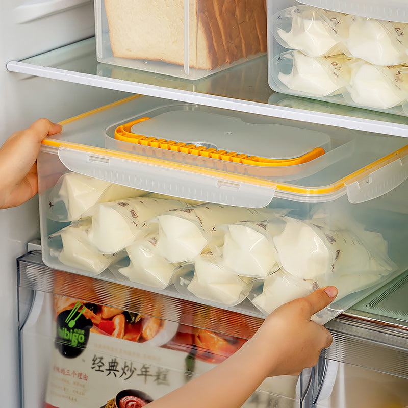 Breast milk storage box Large portable square refrigerated storage box Special sealed fresh-keeping box for refrigerator frozen milk storage box