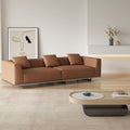 Foshan factory personalized wholesale italian normcore roger leather sofa small apartment first layer cowhide designer sofa