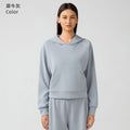 Fall and winternew arrivalwomencasualeasiest for matchhooded sweatshirtlooseslimming lookfitness sports yoga clothestopsdaw165