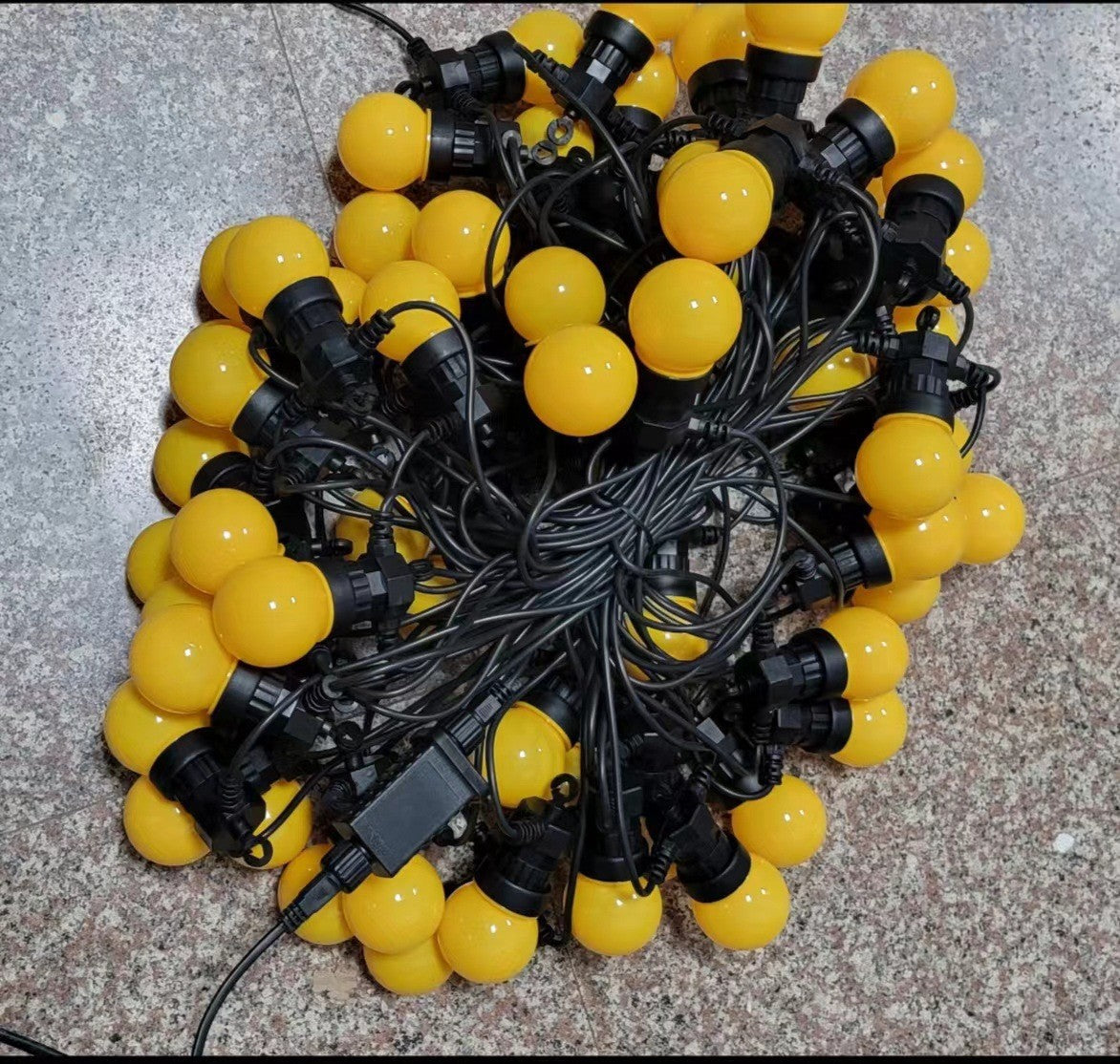 Waterproof G50 round ball light Solar light string light Outdoor light string LED Chinese New Year courtyard street camping decorative light