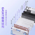 Xinmeng m75 mechanical keyboard rgb three-mode wireless bluetooth hot-swappable axis side-engraved gaming customized keyboard cross-border