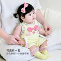 baby crawling suit kids summer short sleeve overalls suit infant baby cartoon piggy two-piece set trendy
