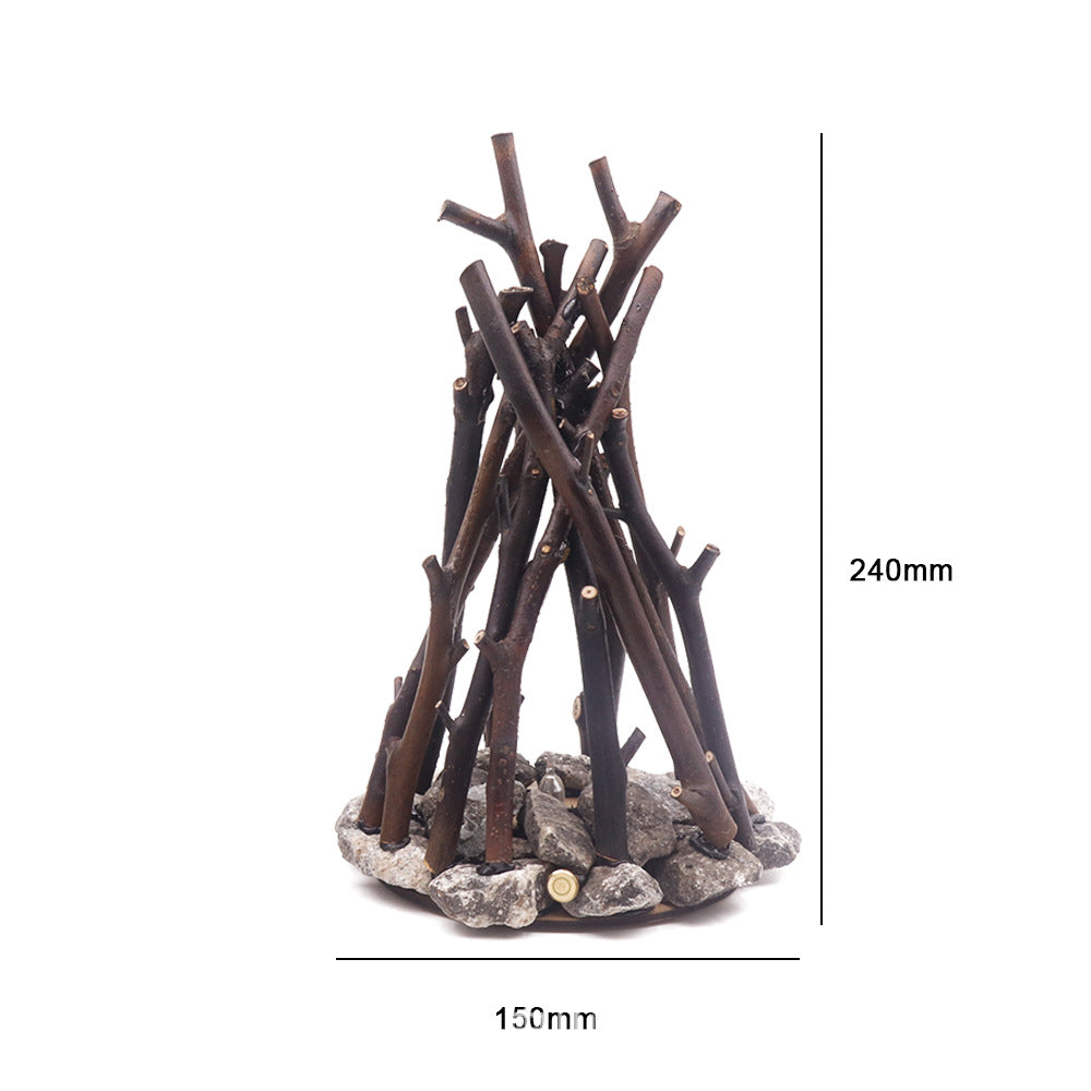 USB charging branch campfire night light with white noise LED warm ambient light bedroom ornament gift for friends