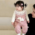 Spring & fall style clothes, fashionable baby onesie, baby girl super cute baby clothes, overalls suittwo-piece set