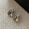 Stylish gold and silver unique exaggerated large metal earrings for women 2026new arrival popular classy sense accessible luxury earrings earrings
