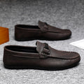 High-end formal summer soft-soled business casual waterproof lightweight leather men's loafers, men's platform breathable shoes