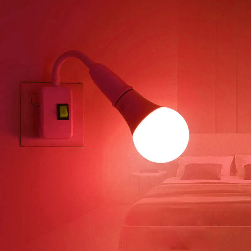 LED color light bulb, colorful ambient light bulb A60pc ball bulb E27 screw indoor lighting ambient night light