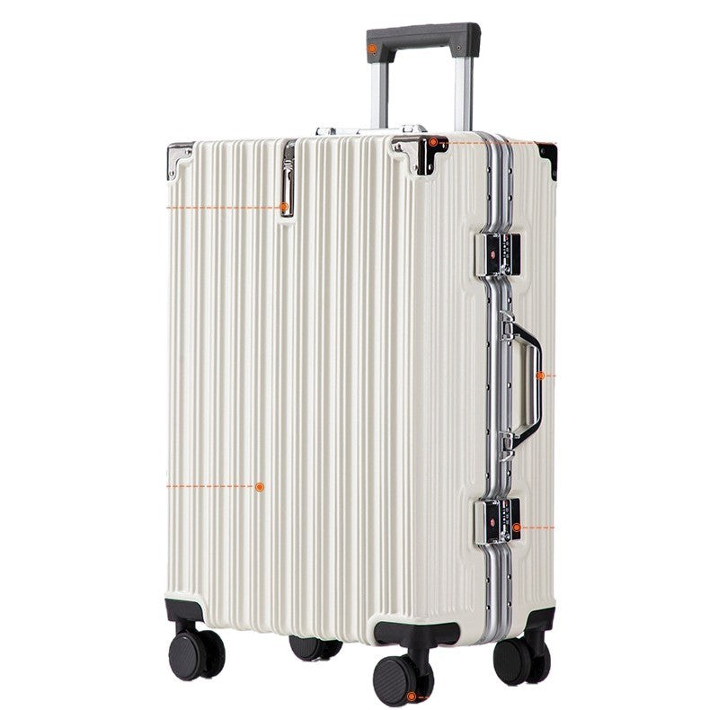 2025 luggage simple Internet celebrity ins retro travel 24 inch box 26 inch trolley case silent wheel durable