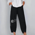 factory direct spring/summer new arrivals: women's elastic waist cotton linen loose casual pants/homewear pants for export