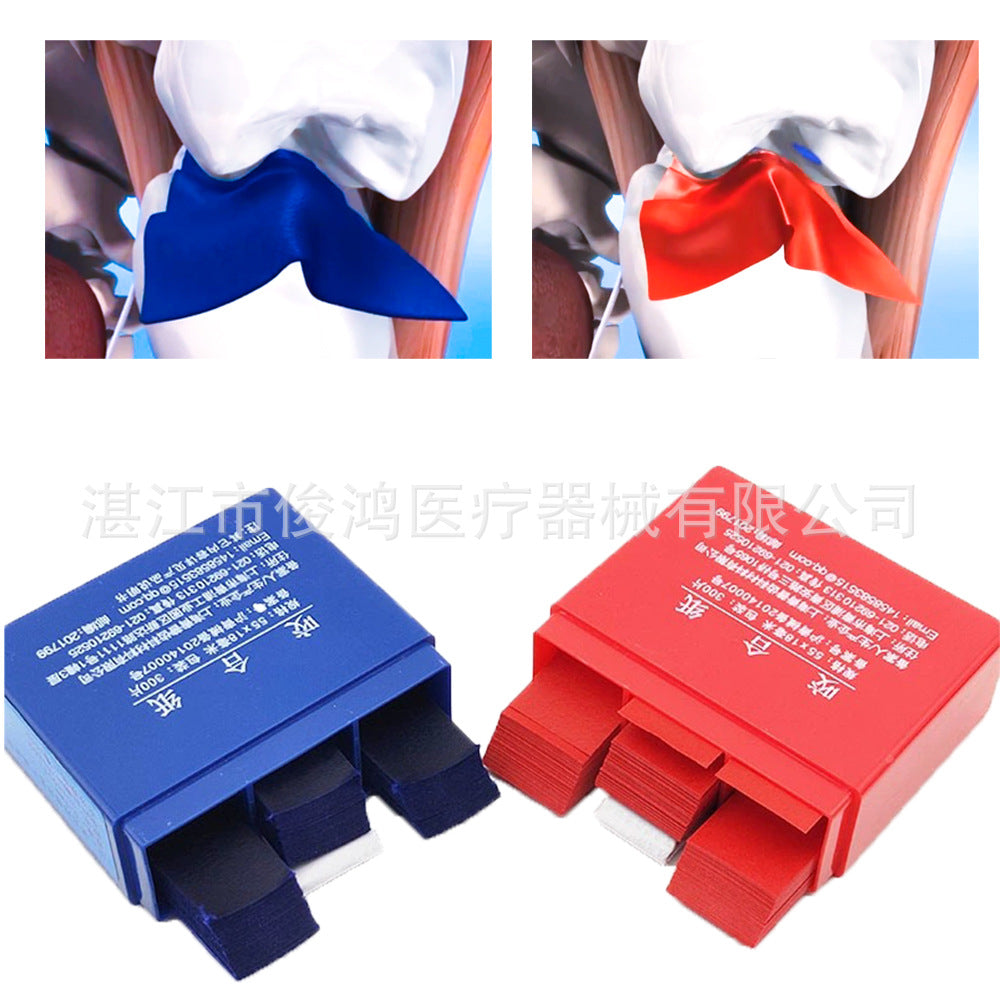 Dental material occlusion paper, Shanghai Nifeng red, blue, oral and dental occlusion paper 300 sheets/box,