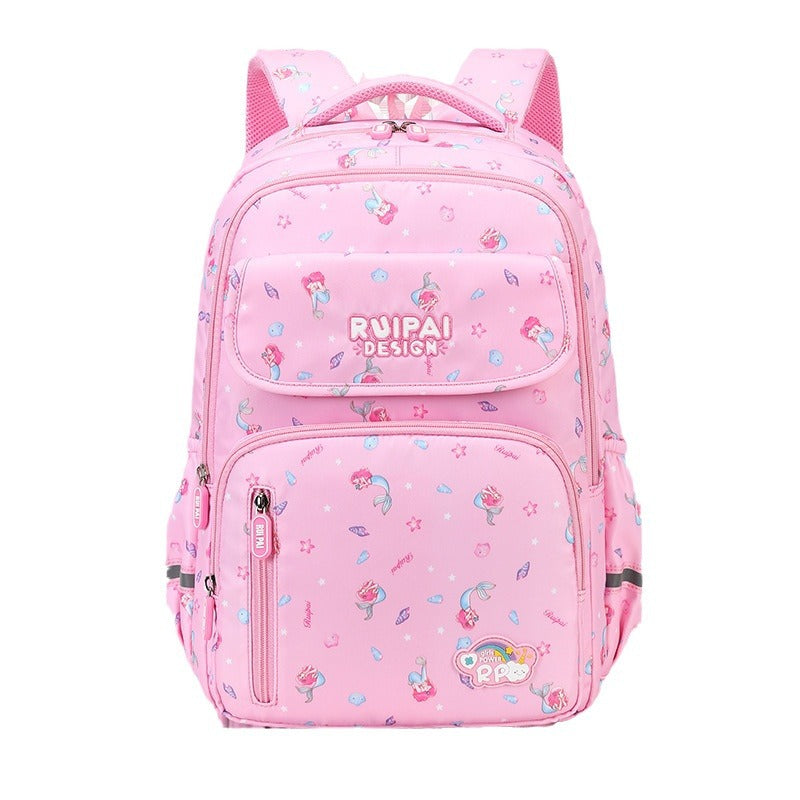School bags for girls, primary school students, grades one, two, three to six, ultra-light weight reduction, large-capacity girls and children's school bags wholesale