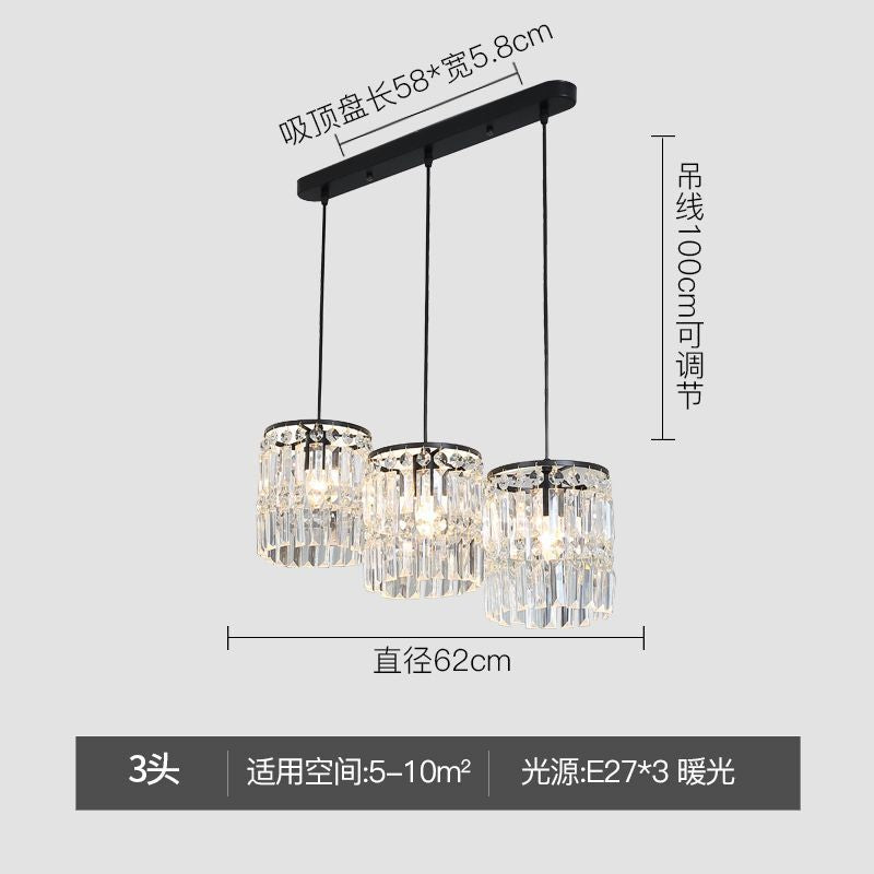 Modern minimalist creative hallway entryway ceiling light, light luxury crystal italian style popular corridor balcony walk-in closet lighting fixture