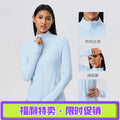Fall and winternew arrival yoga sports outwear women's elastic zipper running fitness yoga long sleevestopsjacketz18031