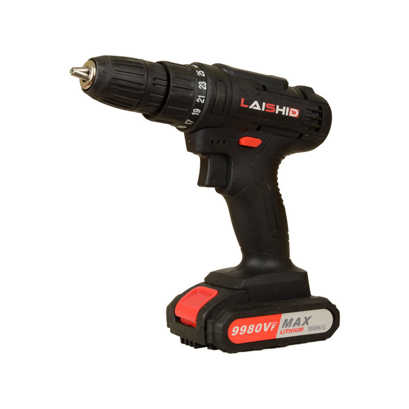Cross-border electric drill tool set, multi-functional household hand drill 21V power tool high-power impact drill