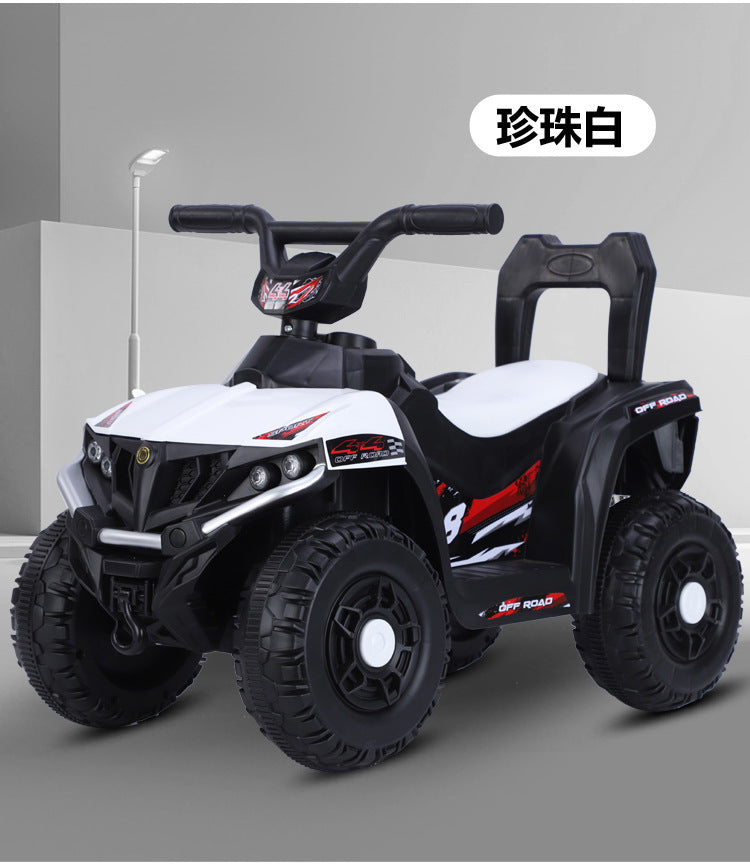 Manufacturer spot children's electric beach car four-wheeled outdoor off-road vehicle 1-3-5 year old baby charging remote control motorcycle