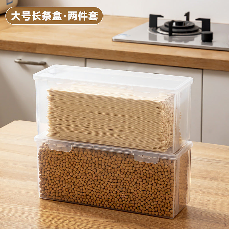 Kitchen Grains Storage Box with Lid Noodles Egg Storage Box Food Grade Transparent Refrigerator Fresh Storage Box
