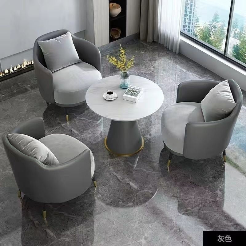 Hotel table and chair combination sales office reception table and chair shopping mall beauty salon casual single sofa coffee table combination